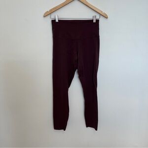 RHONE Maroon Cropped Leggings Size XS